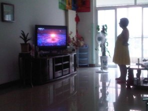 Watching the Olympics opening ceremony